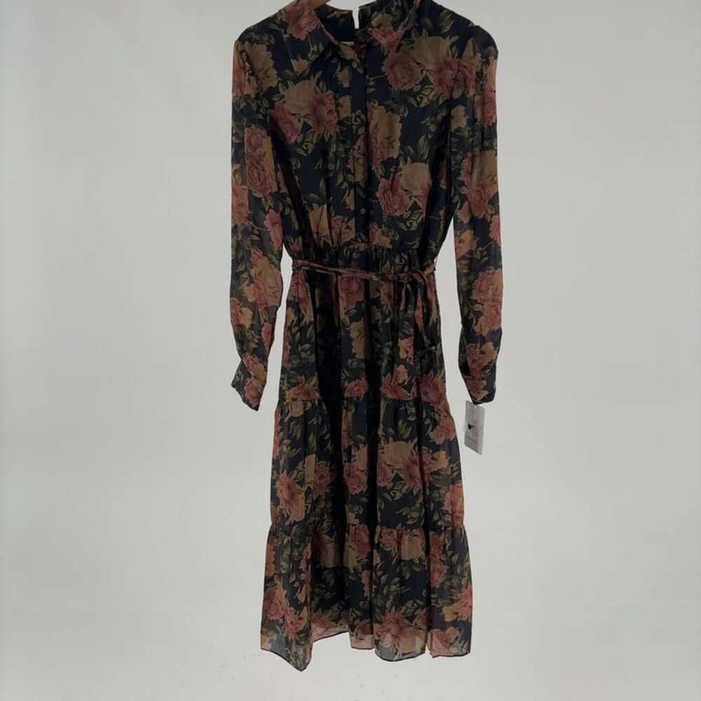 Mikael Aghal Aghal Print Midi Dress